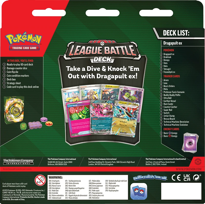 Pokemon Trading Card Game: Dragapult ex League Battle Deck