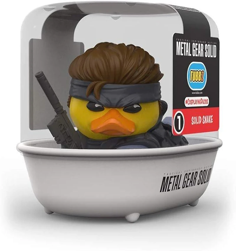 Tubbz Metal Gear Solid Naked Snake (1st Edition) 3.54-in Rubber Collectible Duck