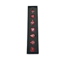 GameStop Acrylic Blood Splatter Liquid Sand Core Dice Set