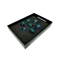GameStop Acrylic Blood Splatter Liquid Sand Core Dice Set