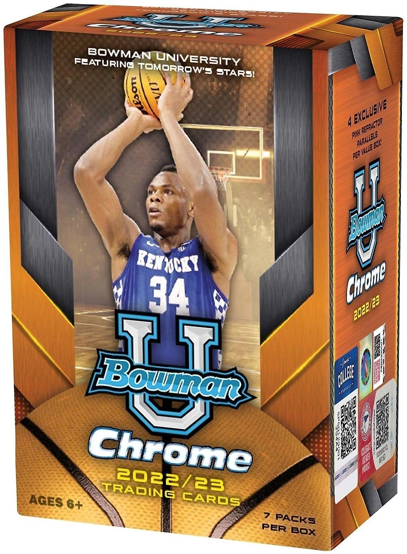 2022-23 Topps Bowman University Chrome NBA Basketball Blaster Box