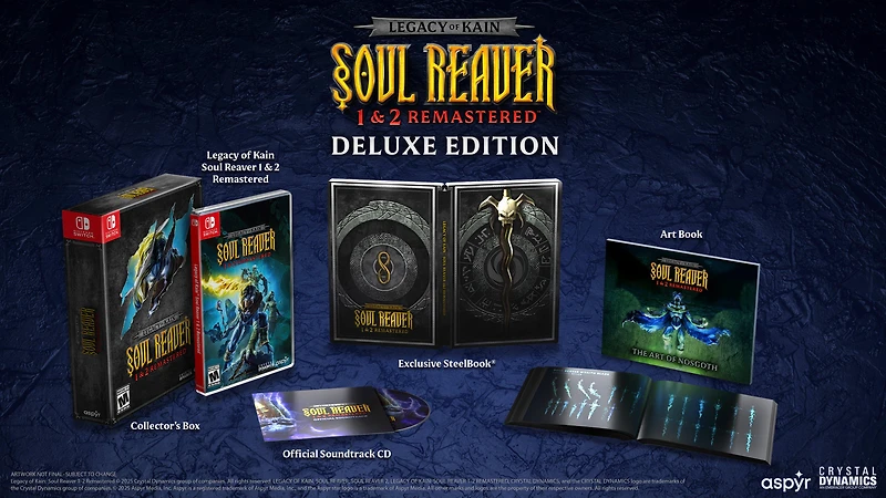 Legacy of Kain Soul Reaver 1 and 2 Remastered Deluxe Edition