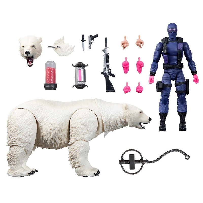 Hasbro G.I. Joe Classified Series Retro Snake Eyes and Polar Bear 6-in Action Figure Set
