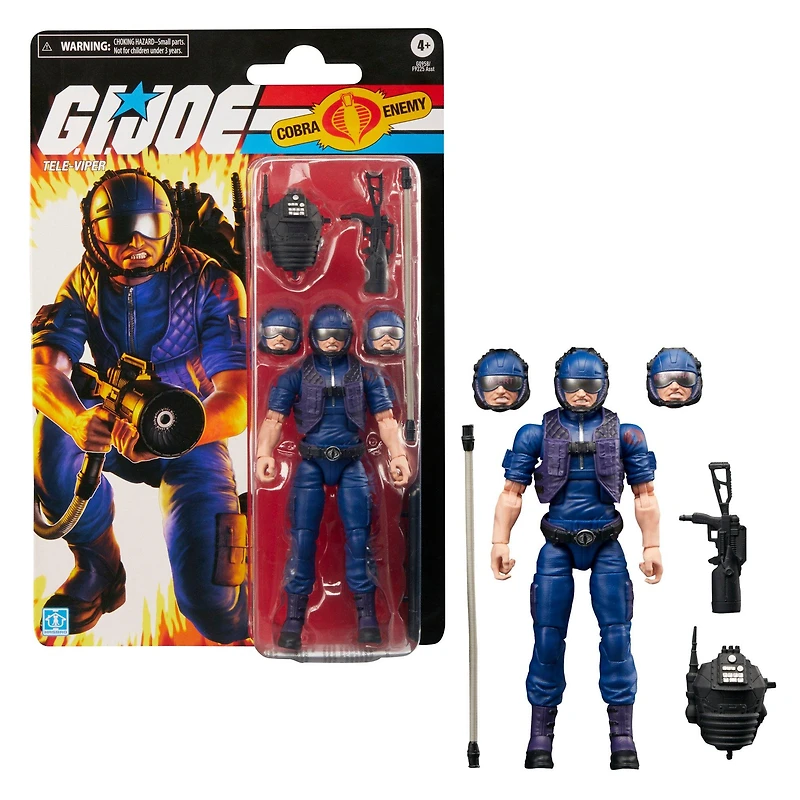 Hasbro G.I. Joe Classified Series Retro Tele-Viper 6-in Action Figure Set
