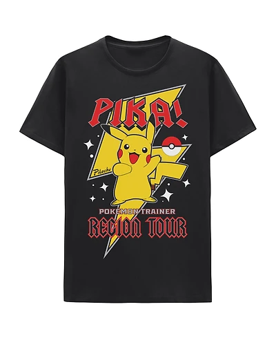 Pokemon Pikachu Pika Tour Unisex Short Sleeve Graphic T-Shirt GameStop Exclusive