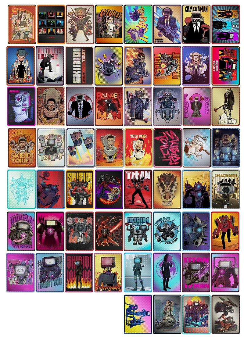 Skibidi Toilet Trading Stickers Blind Pack