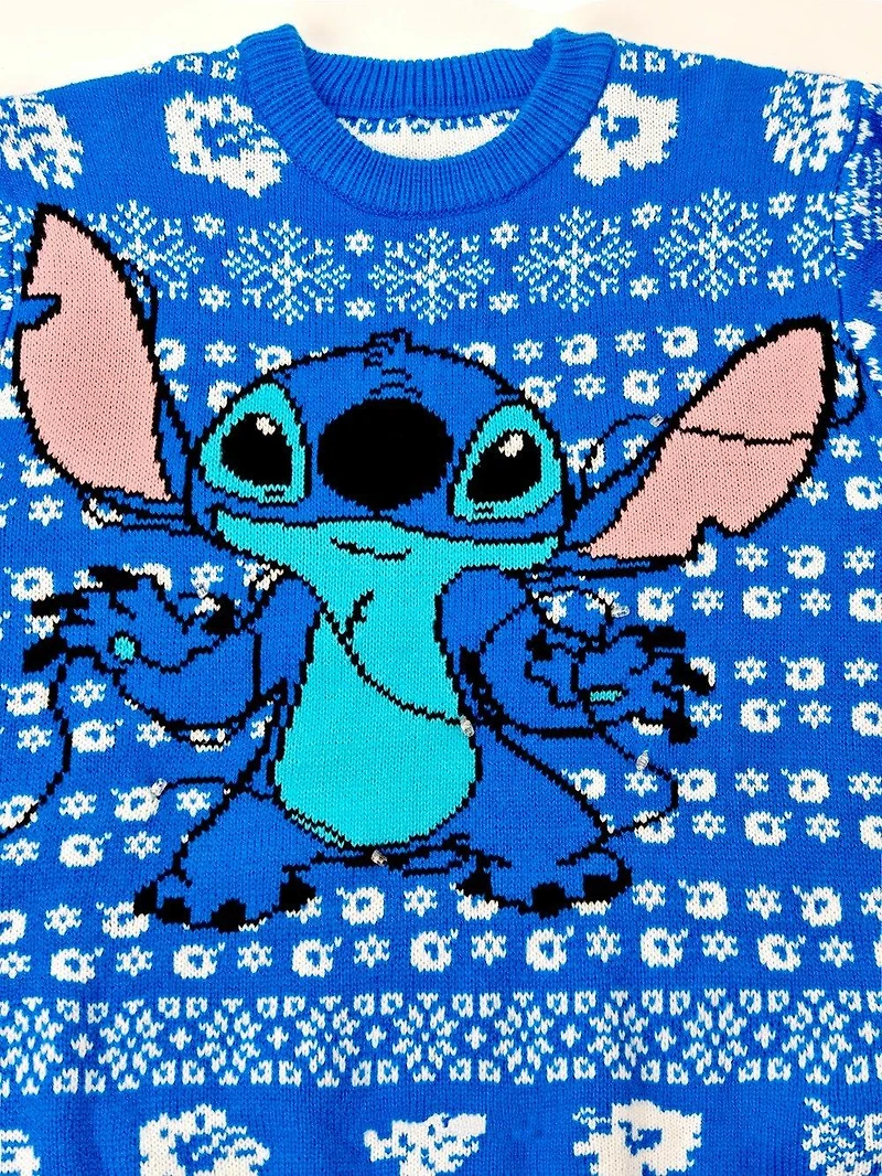 Disney Stitch Light Up Holiday Sweater GameStop Exclusive