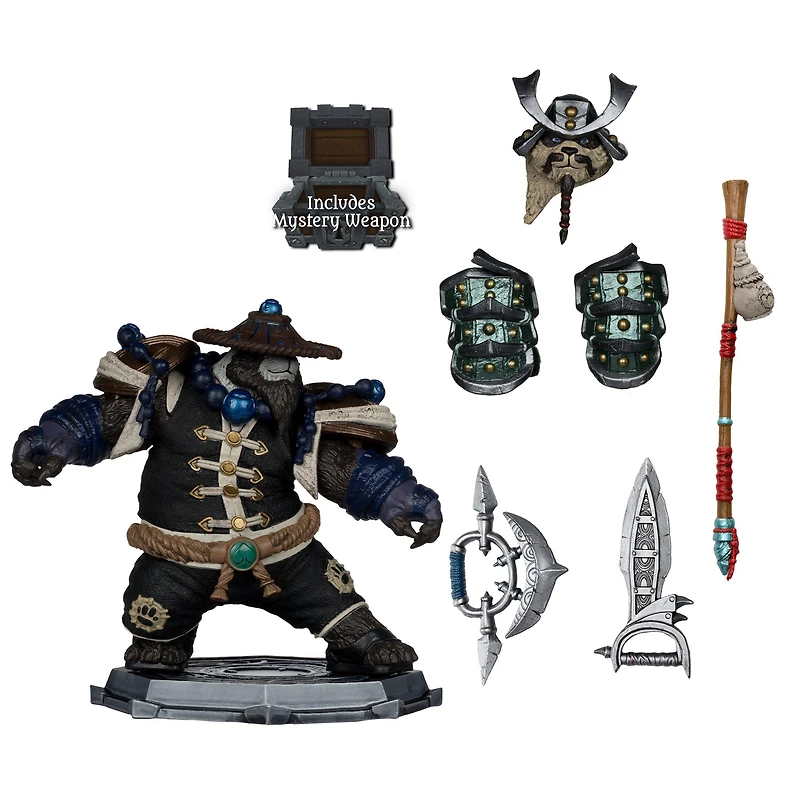 McFarlane Toys World of Warcraft Pandaren Monk and Pandaren Rogue 6-in Posed Action Figure
