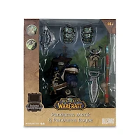 McFarlane Toys World of Warcraft Pandaren Monk and Pandaren Rogue 6-in Posed Action Figure