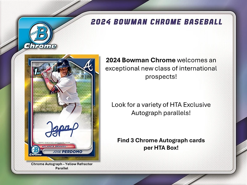 2024 Topps Bowman Chrome MLB Baseball HTA Choice Box