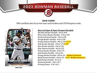 2023 Topps Bowman MLB Baseball Hobby Box