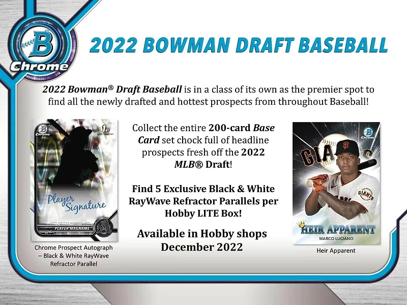 2022 Topps Bowman Draft MLB Baseball Hobby Lite Box
