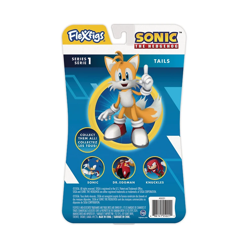 Diamond Comics Flexfigs Sonic the Hedgehog Tails 4.75-in Action Figure