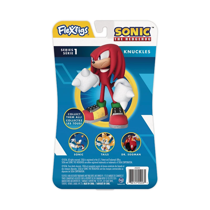 Diamond Comics Flexfigs Sonic the Hedgehog Knuckles 4.75-in Action Figure