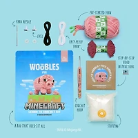 The Woobles Minecraft Pig Beginner Crochet Kit