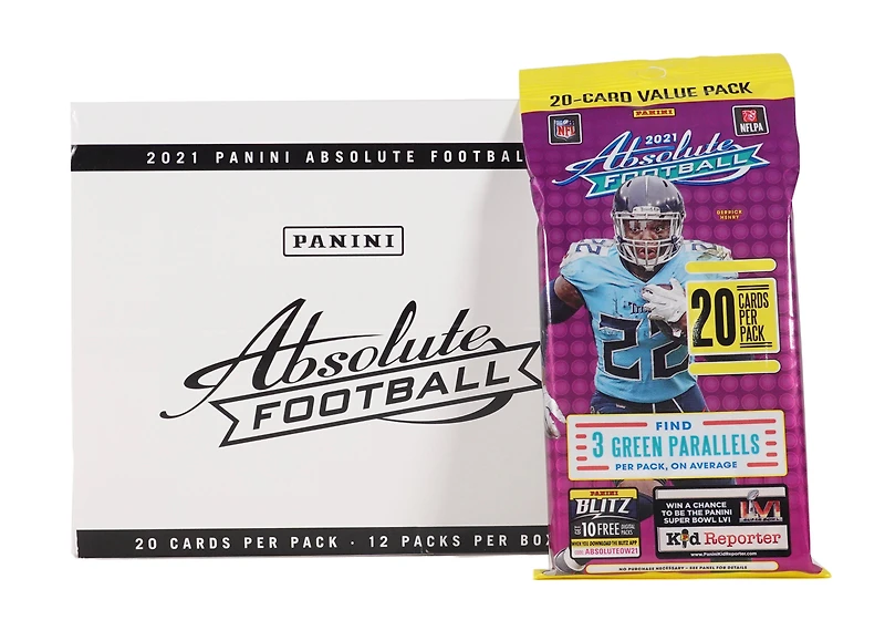 2021 Panini Absolute NFL Football Jumbo Value 12-Pack Box (Green Parallels!) (KABOOM!)