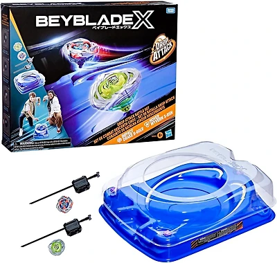 Hasbro Beyblade X Drop Attack Battle Set with Beystadium Arena