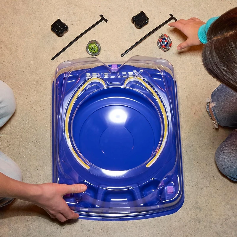 Hasbro Beyblade X Drop Attack Battle Set with Beystadium Arena