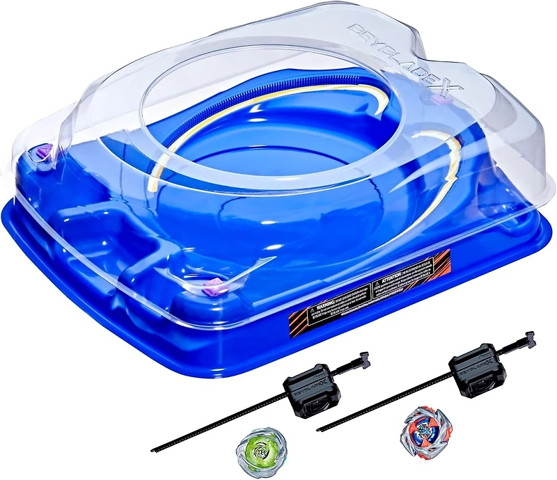 Hasbro Beyblade X Drop Attack Battle Set with Beystadium Arena