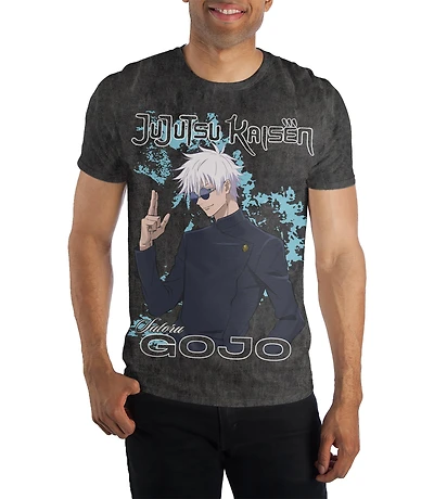 Jujutsu Kaisen Gojo Minimal Color Oversize Unisex Short Sleeve Graphic T-Shirt GameStop Exclusive