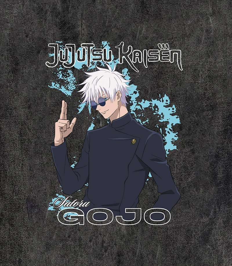 Jujutsu Kaisen Gojo Minimal Color Oversize Unisex Short Sleeve Graphic T-Shirt GameStop Exclusive