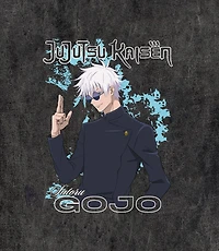 Jujutsu Kaisen Gojo Minimal Color Oversize Unisex Short Sleeve Graphic T-Shirt GameStop Exclusive