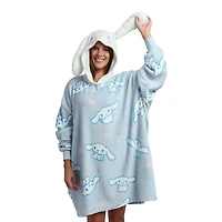 Sanrio Cinnamoroll Fuzzy Oversized Blanket Unisex Hoodie GameStop Exclusive