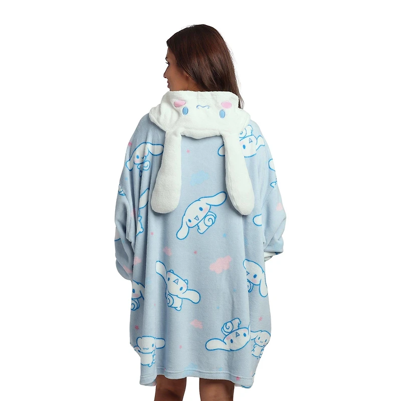 Sanrio Cinnamoroll Fuzzy Oversized Blanket Unisex Hoodie GameStop Exclusive
