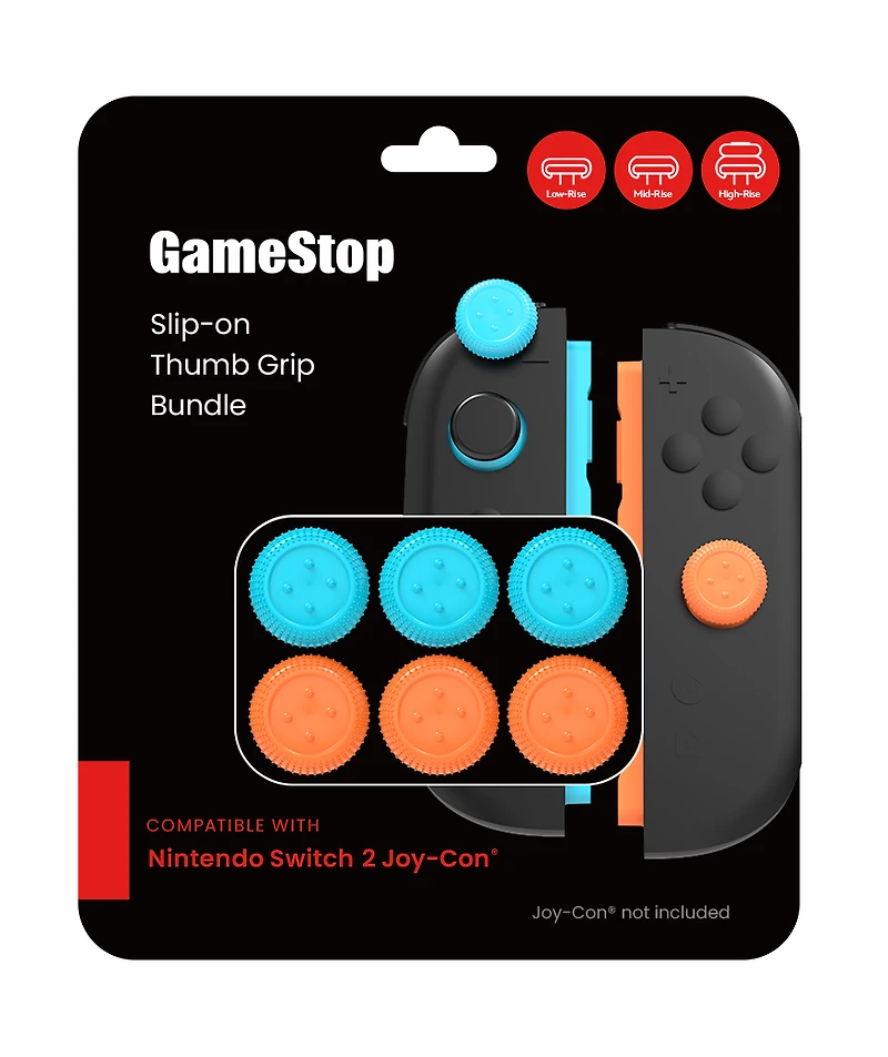 GameStop Joy-Con 2 Thumb Grip Bundle for Nintendo Switch 2
