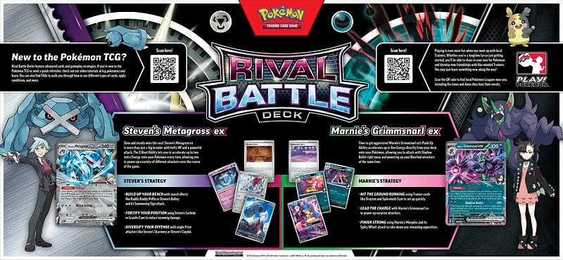Pokemon Trading Card Game: Rival Battle Deck Marnie or Steven (Styles May Vary