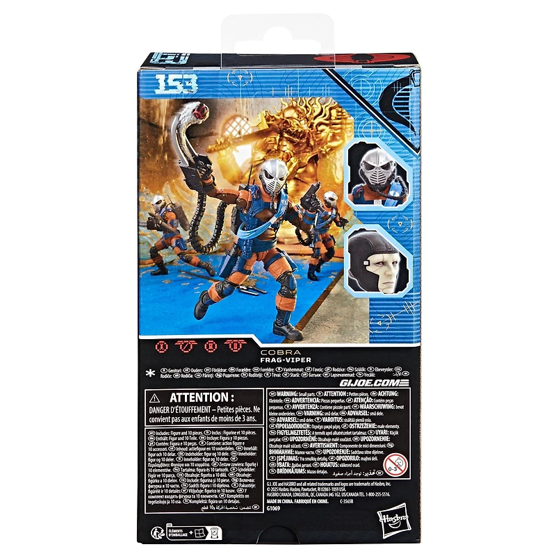 Hasbro G.I. Joe Classified Series Cobra Frag Viper 6-in Action Figure