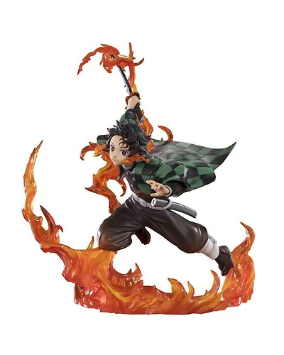 Bandai Demon Slayer: Kimetsu no Yaiba Tamashii Nations FiguartsZero Tanjiro Kamado (Kyojuro Rengoku's Sword Guard ver.) 7.07-in Figure