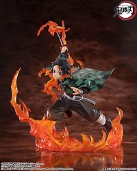 Bandai Demon Slayer: Kimetsu no Yaiba Tamashii Nations FiguartsZero Tanjiro Kamado (Kyojuro Rengoku's Sword Guard ver.) 7.07-in Figure