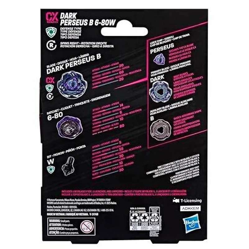 Hasbro Beyblade Dark Perseus B 6-80W Starter Pack Set