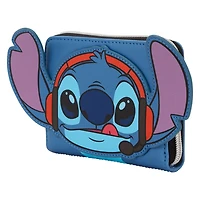 Loungefly Disney Gamer Stitch Zip Around Wallet GameStop Exclusive