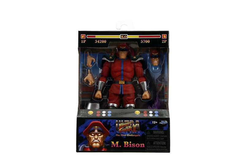Jada Toys Street Fighter II M Bison 6-in Action Figure