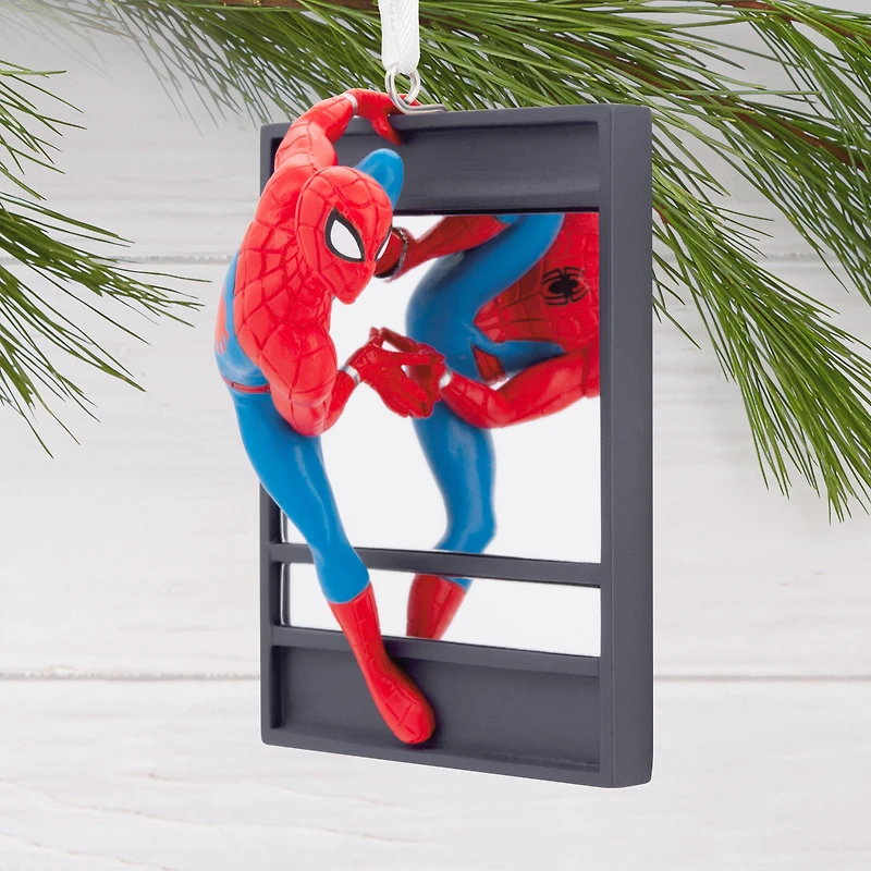 Hallmark Spider-Man - Spider-Man on Window Christmas Ornament