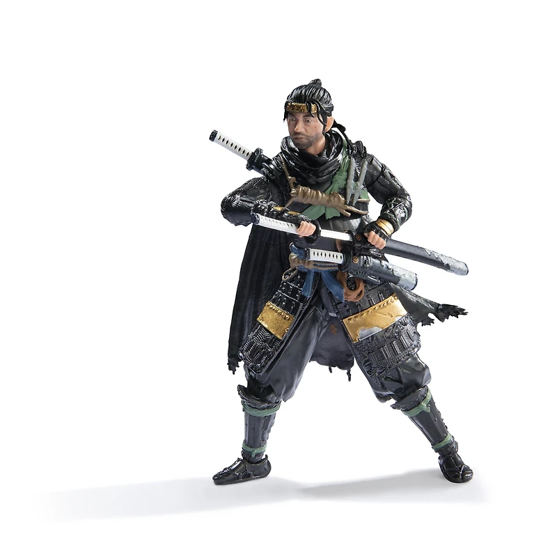 Spin Master PlayStation Ghost of Tsushima Jin Sakai (The Shapes Collection) 6-in Action Figure