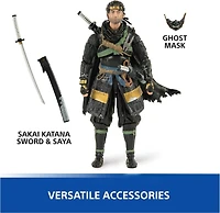 Spin Master PlayStation Ghost of Tsushima Jin Sakai (The Shapes Collection) 6-in Action Figure
