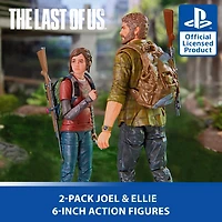 Spin Master The Last of Us Joel and Ellie 6-in Action Figures with 19 Accessories (2-Pack)