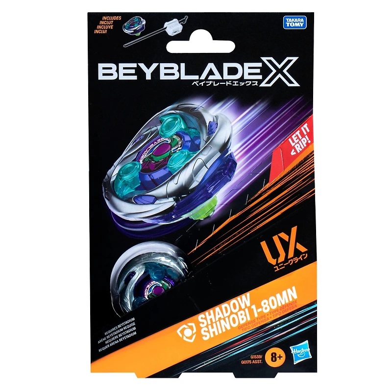 Hasbro Beyblade X Shadow Shinobi 1-80MN UX Starter Pack Set