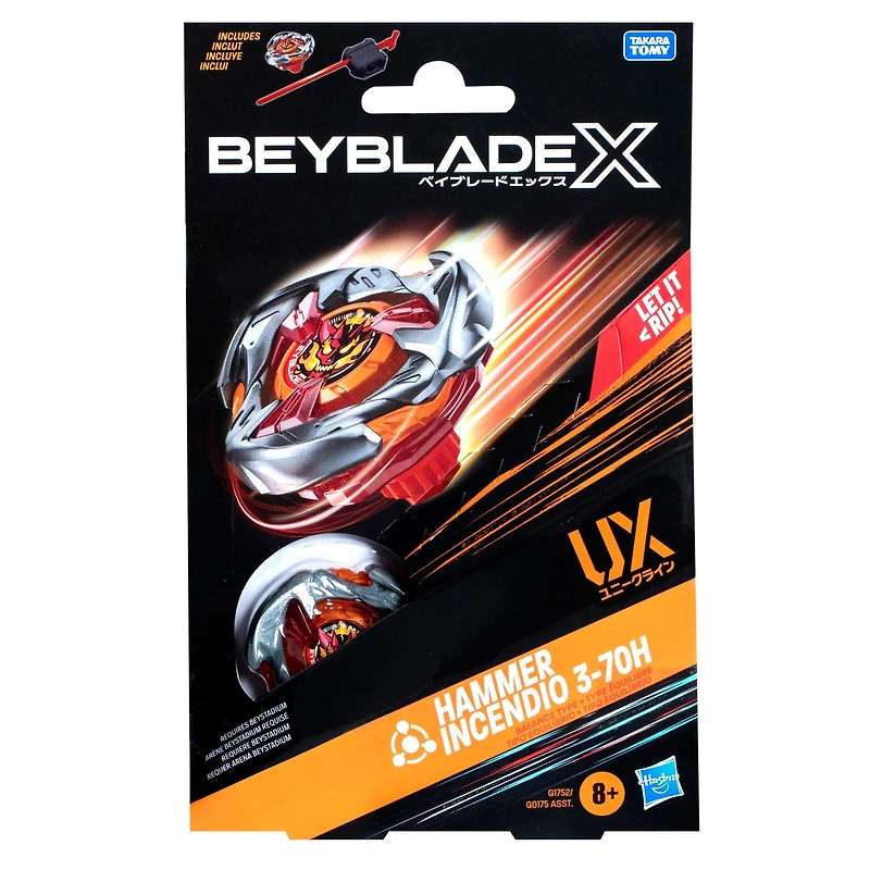 Hasbro Beyblade X Hammer Incendio 3-70H UX Starter Pack