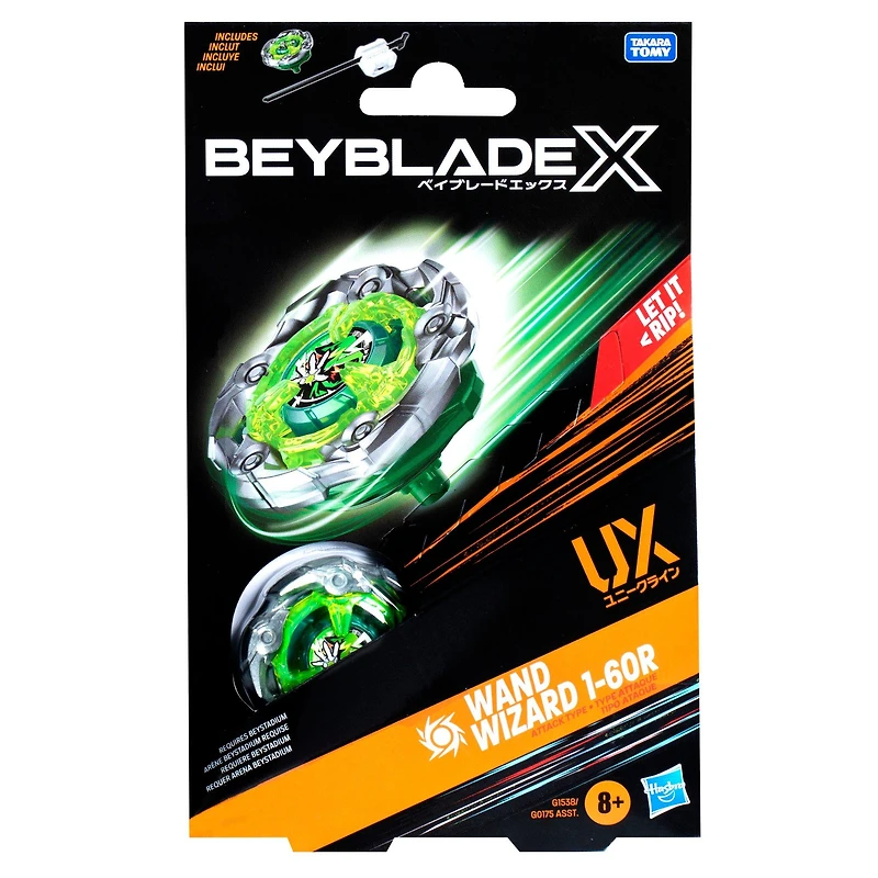 Hasbro Beyblade X Wand Wizard 1-60R UX Starter Pack Set