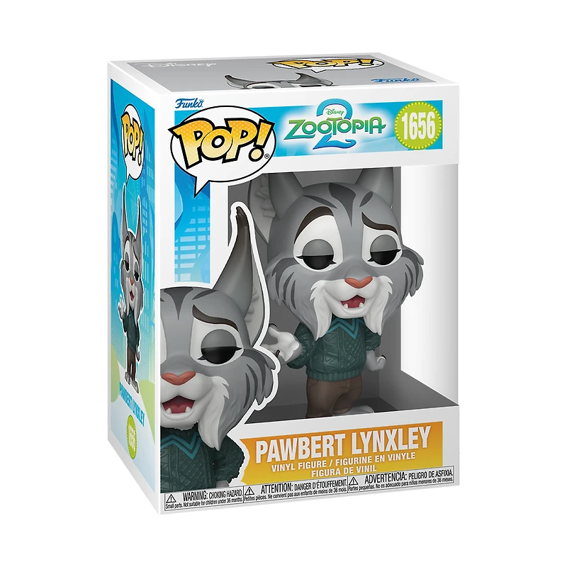 Funko POP! Disney: Zootopia 2 Pawbert Lynxley 4.9-in Vinyl Figure