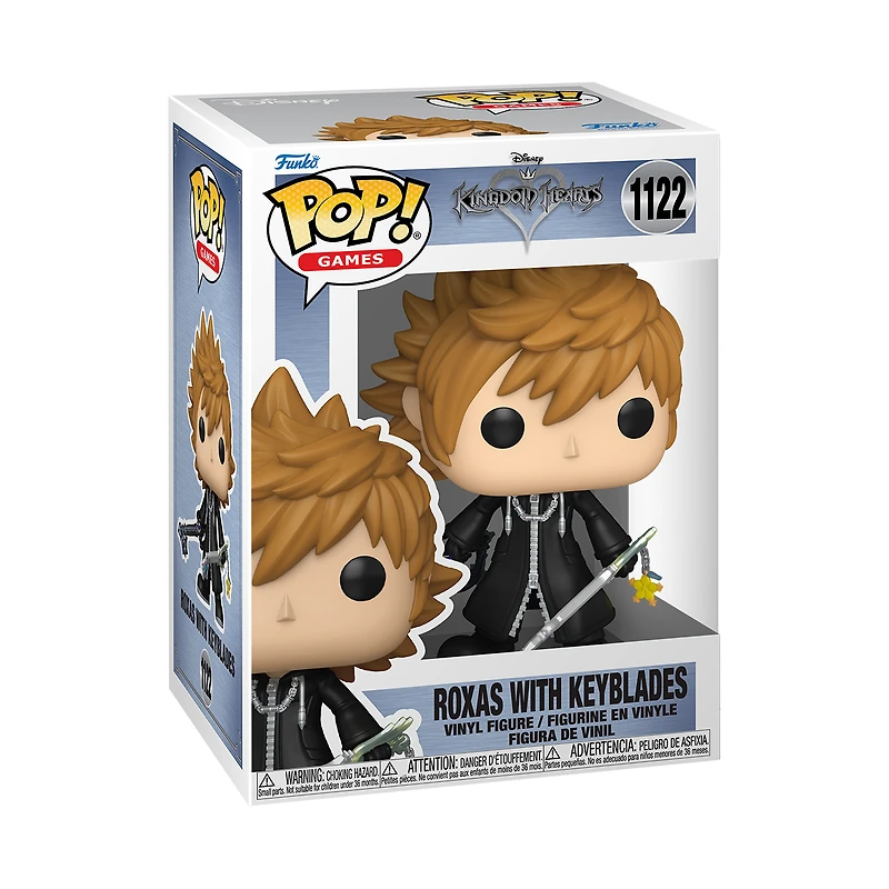 Funko POP! Games:  Kingdom Hearts Roxas with Keyblades 4.5-in Vinyl Figure