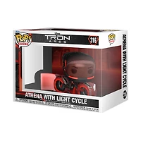 Funko POP! Rides: TRON: Ares Athena with Light Cycle 3.6-in Vinyl Figure
