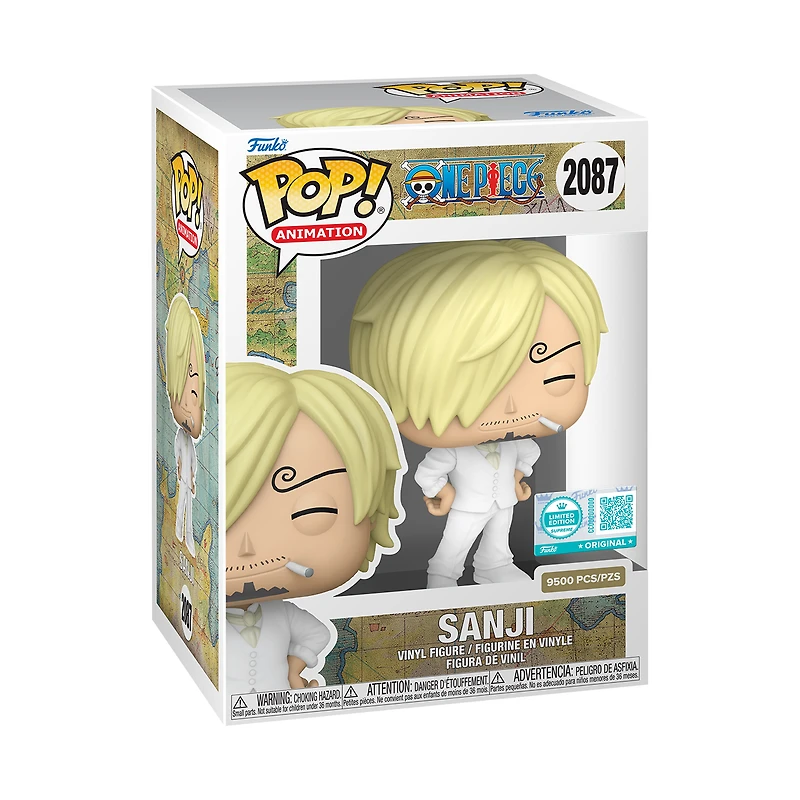Funko POP! Animation: One Piece Sanji (Limited Edition) 4-in Vinyl Figure GameStop Exclusive