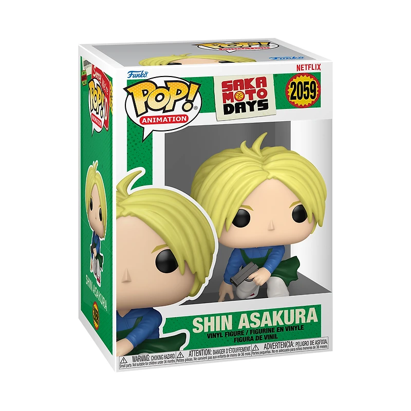 Funko POP! Animation: Sakamoto Days Shin Asakura 3.7-in Vinyl Figure