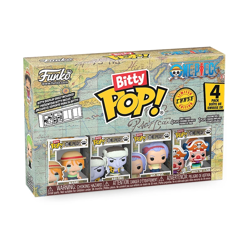 Funko Bitty POP! One Piece Vinyl Figure Set 4-Pack (Nami, Arlong, Nojiko, and a Mystery Chase)