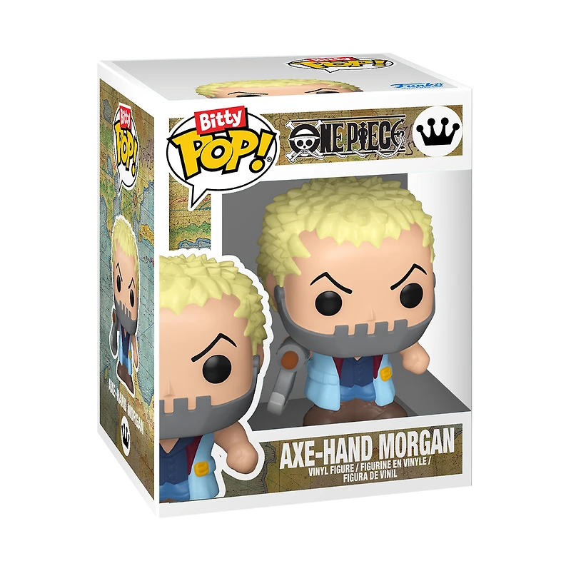 Funko Bitty POP! One Piece Vinyl Figure Set 4-Pack (Monkey D. Luffy, Roronoa Zoro, Axe-Hand Morgan and a Mystery Chase)